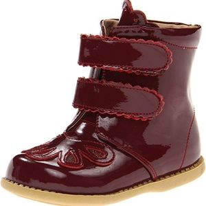 Lucie and Luca Girls Floret Patent Leather Boot
